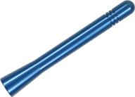 usa-made 4 inch blue aluminum antenna by antennamastsrus for chevrolet s10 (1982-2004) logo