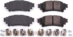 img 1 attached to Power Stop 17-1391, Z17 Rear Ceramic Brake Pads: Essential Hardware for Superior Stopping Power