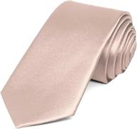👔 men's blush solid color necktie - tiemart accessories for ties, cummerbunds & pocket squares logo
