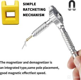 img 1 attached to KER 30 In 1 T-Type Multifunctional Ratcheting Screwdriver Set: A Must-Have Tool Kit for Daily Maintenance, Household Appliances, Bicycles, TVs, Electric Sockets