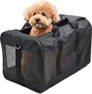 🐾 soft sided pet travel carrier bag - scratchme | portable & airline approved for cats, small dogs, kittens, puppies | collapsible, durable & travel friendly | safely & comfortably carry your fur baby everywhere logo