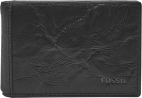 img 4 attached to 💼 Fossil Men's Leather Money Bifold Wallet - Enhanced Wallets, Card Cases & Money Organizers for Men