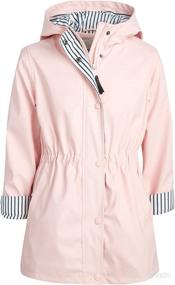 img 4 attached to 👧 URBAN REPUBLIC Girls' Raincoat – Waterproof Anorak Slicker Shell Windbreaker Rain Jacket (Sizes 7-16)