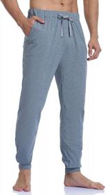 img 2 attached to Stay Comfortable With COLORFULLEAF Men'S Cotton Pajama Jogger Pants – Soft Lounge Pants With Pockets