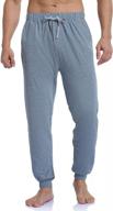 stay comfortable with colorfulleaf men's cotton pajama jogger pants – soft lounge pants with pockets logo