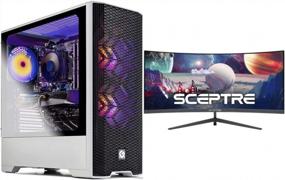 img 4 attached to Ultimate Gaming Experience: Skytech Sceptre 30 Inch Curved Desktop Delivers Unmatched Performance