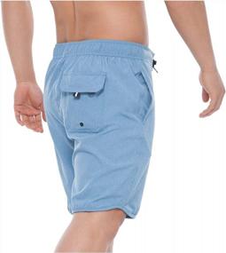 img 1 attached to Quick Dry Men'S Swim Trunks With Mesh Lining - Rokka&Rolla Beach Shorts For Stylish Swimwear