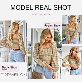 img 1 attached to Shop The Latest Trend: Topmelon'S Backless Long Sleeve Crop Tops With Puff Sleeves!