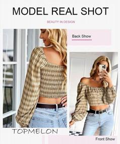 img 3 attached to Shop The Latest Trend: Topmelon'S Backless Long Sleeve Crop Tops With Puff Sleeves!