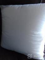 img 1 attached to Mybecca 18 X 18 Sham Stuffer Square Hypoallergenic Pillow Insert Polyester, White review by Maria Hill