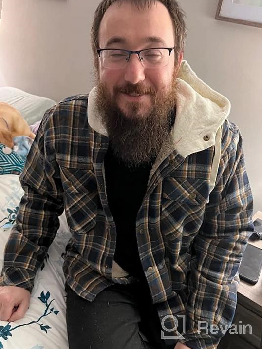 img 1 attached to Experience Cozy Comfort With Legendary Whitetails Men'S Hooded Flannel Shirt Jacket review by Committed Schmidt