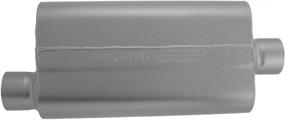 img 2 attached to Flowmaster 843051 50 Delta Muffler 409S - 3.00 Offset 🔊 IN/3.00 Center OUT - Moderate Sound, Black: Optimal Performance with Sleek Aesthetic