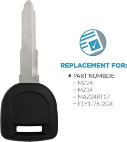 img 2 attached to 🔑 2-пакета ключей Keyless2Go без резки транспондера 80-битных замен зажигания для автомобилей MZ24 MZ34