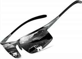 img 4 attached to BIRCEN Men's Polarized Carbon Fiber Sunglasses | UV Protection Sport Fishing & Driving Sunglasses for Men | Al-Mg Frame