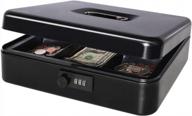 secure your money with decaller's large safe cash box - combination lock, money tray, and durable metal construction, qh3001l логотип