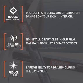 img 2 attached to 🌞 MotoShield Pro: High-Quality Ceramic Window Tint Film - 2mil, 99% UV Blocking, and 15% VLT (20” x 10’ ft Roll)