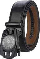 lavemi leather ratchet automatic elegant men's accessories : belts logo