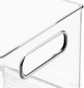 img 3 attached to 📦 mDesign Clear Deep Plastic Storage Organizer Bin - Ideal for Game and Comic Cabinet Organization in Playroom, Closet, or Shelves - Holds Tablets, Video Games, DVDs, Controllers