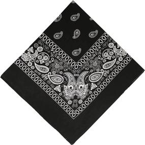 img 1 attached to CD, 3-Pack of 100% Cotton Headbands for Men and Women, 22” X 22”, with Bonus Bandanas