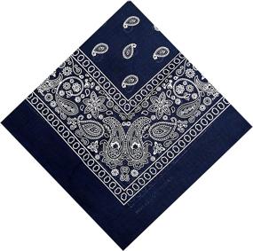 img 3 attached to CD, 3-Pack of 100% Cotton Headbands for Men and Women, 22” X 22”, with Bonus Bandanas