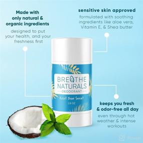 img 1 attached to Aluminum Sensitive Breathe Naturals Deodorant