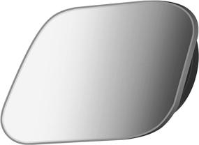 img 3 attached to 🔍 2 Pack of Diamond Ultra-thin Frameless HD Glass Convex Blind Spot Mirrors with Wide Angle Adjustable Stick for Cars SUV and Trucks