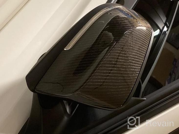 img 1 attached to Upgrade Your BMW With Carbon Fiber Side Mirror Cover Caps - Compatible With 3, 1, 2, 4 Series And X1 E84 (2012-2018) review by Chris Walker