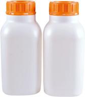 wide mouth hdpe reagent bottle, leak proof, sample sealing liquid storage container, 2 pcs, wet or dry product storage (2500ml/84.54oz) logo