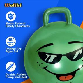 img 2 attached to Get Your Kids Hopping With WALIKI'S Green Hopper Ball For Ages 3-6 Therapy And Fun!