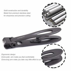 img 3 attached to Revolutionize Your Nail Care Routine With SZQHT Ultra Wide Jaw Opening Toenail Clippers For Thick Nails - Ideal For Ingrown Nails, Pedicures, And Manicure Sets For Women And Men