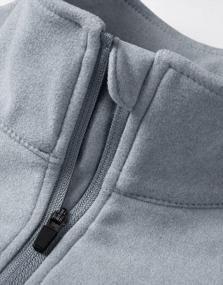 img 2 attached to Сохраняйте тепло с мужским флисовым пуловером Willit: легкие свитера с молнией на четверть для холодной погоды
