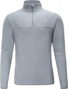 img 3 attached to Stay Warm With Willit Men'S Fleece Pullover: Lightweight Quarter Zip Sweaters For Cold Weather
