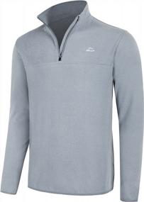 img 4 attached to Stay Warm With Willit Men'S Fleece Pullover: Lightweight Quarter Zip Sweaters For Cold Weather