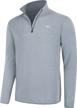 stay warm with willit men's fleece pullover: lightweight quarter zip sweaters for cold weather logo