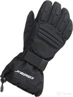 🧤 castle x platform men's snowmobile gloves - black - size medium: advanced protection and durability for cold weather excursions logo