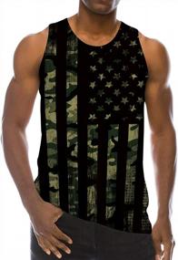 img 4 attached to Summer Fashion Men'S Bodybuilding Tank Tops With Unique 3D Print Designs By Loveternal