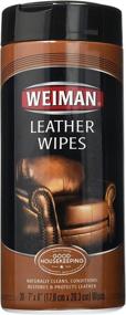 img 2 attached to 🛋️ Weiman Leather Wipes - 6 Pack: Clean, Condition, UV Protection for Leather Furniture, Car Seats, Interiors & Shoes