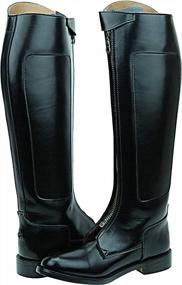 img 4 attached to Hispar Women Ladies Invader-1 Polo Players Boots Tall Knee High Leather Equestrian Black