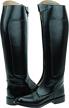 hispar women ladies invader-1 polo players boots tall knee high leather equestrian black logo