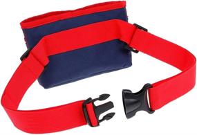 img 2 attached to DOOG Treat & Training Pouch - Large: Navy/Red - Convenient & Spacious