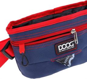 img 3 attached to DOOG Treat & Training Pouch - Large: Navy/Red - Convenient & Spacious