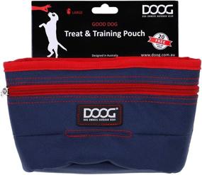 img 4 attached to DOOG Treat & Training Pouch - Large: Navy/Red - Convenient & Spacious