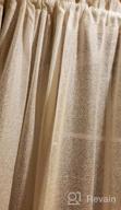 img 1 attached to Set Of 2 Anjee Semi Sheer Linen Beige Curtains, 63 Inches Long With Burlap Rod Pocket For Decorative Window Treatments - 52 X 63 Inches Panels review by Jason Wesley