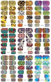 img 1 attached to EnForten 1 Sheet 9 Designs Water Transfer Decals Animal Print Leopard Tiger Snake Nail Wrap Full Nail Stickers Nail Tips Nail Art Decorations Tools DIY Beauty
