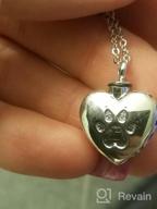 img 1 attached to Sterling Silver Pet Ashes Urn 💎 Necklace with Funnel Filler - WINNICACA Cremation Jewelry review by Dan Hansen