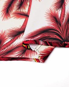 img 1 attached to Summer Style Essential: J.Ver Men'S Flamingo Hawaiian Shirt - Short Sleeve Floral Button Down For Beach Days!