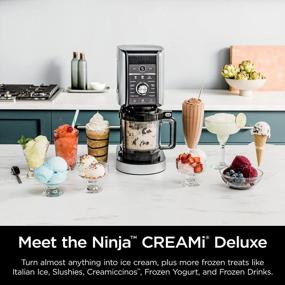 img 3 attached to Ninja NC501 CREAMi Deluxe 11-In-1 Ice Cream Maker For Frozen Treats, Sorbets, Milkshakes, And More With 11 Programs And 2 XL Pint Containers - Perfect For Kids And Families, Silver