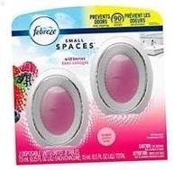 🍓 enhance your space with febreze small spaces air fresheners - wild berries scent, 0.5 oz (pack of 2) logo