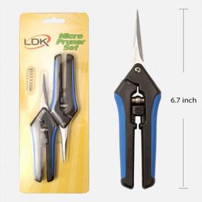 img 3 attached to Efficient Gardening With LDK 2-Pack Pruning Snips - 6.7-Inch, Stainless Steel Blades