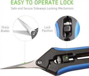 img 1 attached to Efficient Gardening With LDK 2-Pack Pruning Snips - 6.7-Inch, Stainless Steel Blades